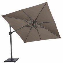 Ampelschirm >ALPHAWING N+< in taupe, Aluminium - 262x300cm (HxD)