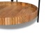 Couchtisch >Jason 2< in Glas, Metall schwarz, Mangoholz massiv - 48x78cm (HxD)