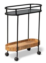 Servierwagen >Jason 5< rollbar, Glas, Metall...