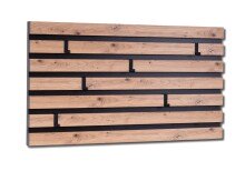 Garderobenpaneel >Tip 1< 6 Haken, 3D Artisaneiche...