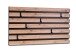 Garderobenpaneel >Tip 1< 6 Haken, 3D Artisaneiche Dekor, Metall schwarz - 80x40 (LxH)