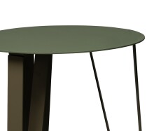 Beistelltisch >Emil 1< rund, Metall grün pulverbeschichtet - 50x40cm (HxD)