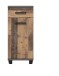 Badkommode >Veris< 1 Tür, 1 Schublade, Old-Wood Vintage Dekor / Betonoptik - 40,2x90,8x34,8cm B/H/T