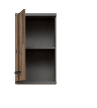 Hängeschrank >Veris< 1 Tür, Old-Wood Vintage Dekor / Betonoptik - 40,2x68,8x29cm B/H/T