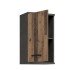 Hängeschrank >Veris< 1 Tür, Old-Wood Vintage Dekor / Betonoptik - 40,2x68,8x29cm B/H/T