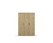 Drehtürenschrank >Voyager< 3 Türen, 4 Böden, 1 Stange, Eiche Artisan Dekor - 140x194x53cm B/H/T