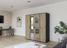 Drehtürenschrank >Voyager< 7 Böden, Eiche...
