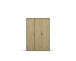 Drehtürenschrank >Voyager< 4 Böden, 1 Stange, Eiche Artisan Dekor / grau - 140x194x53cm (B/H/T)
