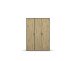 Drehtürenschrank >Voyager< 4 Böden, 1 Stange, Eiche Artisan Dekor / grau - 140x194x53cm (B/H/T)