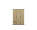 Drehtürenschrank >Voyager< 2 Schübe, 3 Böden, Eiche Artisan Dekor / grau  - 140x194x53 (BxHxT)