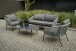 Gartenlounge-Set >CATTIVU< Sessel, 2-Sitzer, Tisch, in grau - 169x307x77,5x307 (LxBxHxD)