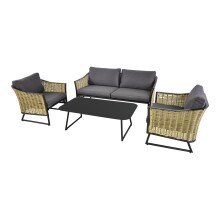 Gartenlounge-Set >SOLAMENTE< 2-Sitzer, 2 Sessel,...