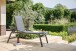 Gartenliege >Mojito Negro< Komforthöhe 48cm, in schwarz/grau - 66,5x195 (BxT)