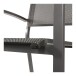 Gartenstuhl >Mojito Negro< Armlehnstuhl, Stapelstuhl, Aluminium matt anthrazit - 55x95x65 (BxHxT)