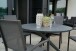 Gartenstuhl >Mojito Negro< Armlehnstuhl, Stapelstuhl, Aluminium matt anthrazit - 55x95x65 (BxHxT)