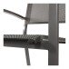 Gartenstuhl >Mojito Negro< Armlehnstuhl, Stapelstuhl, Aluminium matt anthrazit - 55x95x65 (BxHxT)
