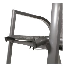 Hochlehner >Mojito Negro< Gartenstuhl, Armlehnstuhl, Aluminium anthrazit - 59x110x69 (BxHxT)