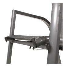 Hochlehner >Mojito Negro< Gartenstuhl, Armlehnstuhl, Aluminium anthrazit - 59x110x69 (BxHxT)