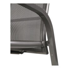 Hochlehner >Mojito Negro< Gartenstuhl, Armlehnstuhl, Aluminium anthrazit - 59x110x69 (BxHxT)