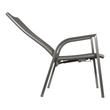 Hochlehner >Mojito Negro< Gartenstuhl, Armlehnstuhl, Aluminium anthrazit - 59x110x69 (BxHxT)