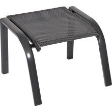 Fußhocker >Mojito Negro< in Aluminium matt...