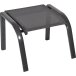 Fußhocker >Mojito Negro< in Aluminium matt anthrazit - 54x42x57 (BxHxT)