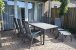 Fußhocker >Mojito Negro< in Aluminium matt anthrazit - 54x42x57 (BxHxT)