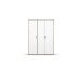 Drehtürenschrank >Voyager< 4 Böden, 1 Stange, Eiche Artisan Dekor / weiss - 140x194x53cm (B/H/T)
