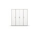 Drehtürenschrank >Voyager< 7 Böden, 1 Stange, Eiche Artisan Dekor / weiss - 187x194x53 (BxHxT)