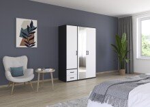 Drehtürenschrank >Voyager< 2 Schübe, 3...