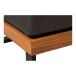 Gartenlounge-Set >Granada< Bezug anthrazit / Alu-Holzoptik - 210x42x160 (BxHxT)
