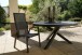 Gartentisch >Mojito Ceramic Negro< rund, Glaskeramik, Aluminium, anthrazit - 74x150 (HxD)