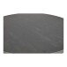 Gartentisch >Mojito Ceramic Negro< rund, Glaskeramik, Aluminium, anthrazit - 74x150 (HxD)