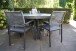 Gartentisch >Mojito Ceramic Negro< rund, Glaskeramik, Aluminium, anthrazit - 74x150 (HxD)