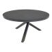 Gartentisch >Mojito Ceramic Negro< rund, Glaskeramik, Aluminium, anthrazit - 74x150 (HxD)