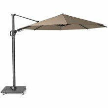Ampelschirm >SUNSET N+< in taupe, Polyester, Aluminium - 350x252x350cm (BxHxT)