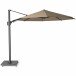 Ampelschirm >SUNSET N+< in taupe, Polyester, Aluminium - 350x252x350cm (BxHxT)