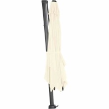 Ampelschirm >SUNSET N+< in ecru, Polyester, Aluminium - 300x255x300cm (BxHxT)