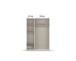 Drehtürenschrank >Voyager< 3 Türen, 4 Böden, 1 Stange, alpinweiß - 140x194x53cm (BxHxT)
