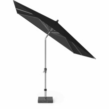 Sonnenschirm >AVIO< in anthrazit, Aluminium, Polyester - 250x258x250cm (BxHxT)