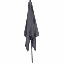 Sonnenschirm >AVIO< in anthrazit, Aluminium, Polyester - 250x258x250cm (BxHxT)