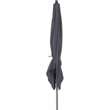 Sonnenschirm >AVIO< in anthrazit, Aluminium, Polyester - 250x258x250cm (BxHxT)