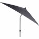 Sonnenschirm >AVIO< in anthrazit, Aluminium, Polyester - 250x258x250cm (BxHxT)