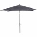 Sonnenschirm >AVIO< in anthrazit, Aluminium, Polyester - 250x258x250cm (BxHxT)