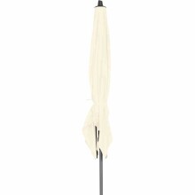 Sonnenschirm >AVIO< in ecru, Polyester, Aluminium - 250x258x250cm (BxHxT)