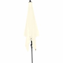 Sonnenschirm >AVIO< in ecru, Polyester, Aluminium - 250x258x250cm (BxHxT)