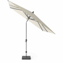 Sonnenschirm >AVIO< in ecru, Polyester, Aluminium - 250x258x250cm (BxHxT)