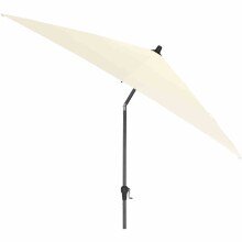 Sonnenschirm >AVIO< in ecru, Polyester, Aluminium -...