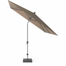 Sonnenschirm >AVIO< in taupe, Polyester, Aluminium - 250x258x250cm (BxHxT)