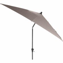 Sonnenschirm >AVIO< in taupe, Polyester, Aluminium - 250x258x250cm (BxHxT)